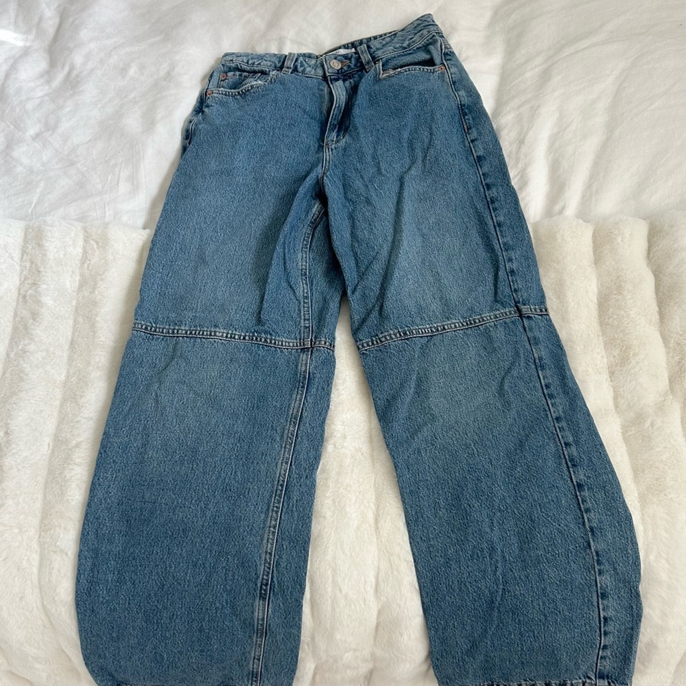 Garage Wide Leg Denim Jeans